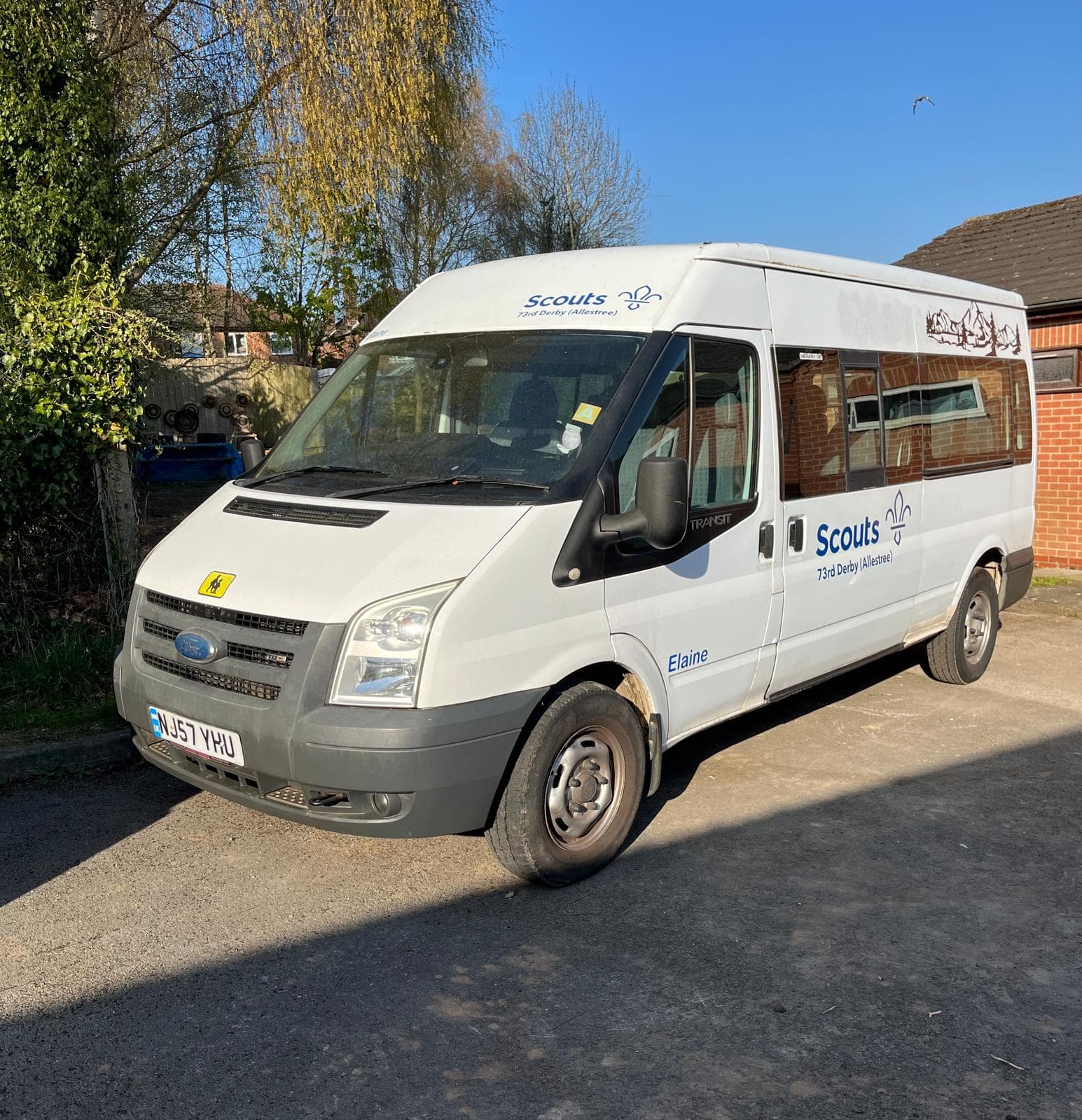 Elaine, our ford transit 15-seater